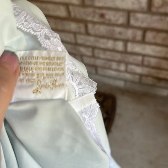 Nos Lucie Ann Beverly Hills S Light Blue1960s Gown Full Sweep